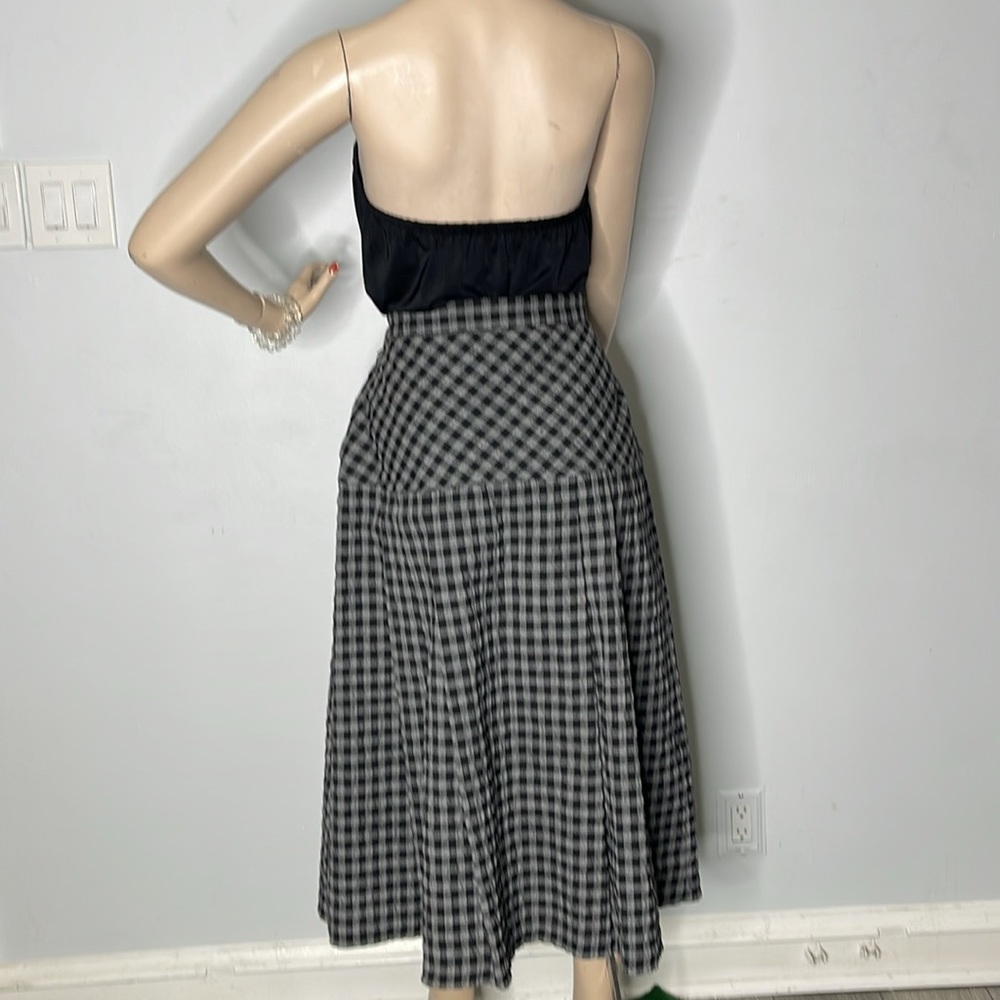Vintage Arda Ruse Check Pleated Soviet Skirt - Picture 10 of 17